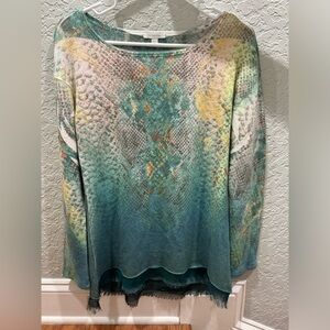 Women’s Harlow Zee long sleeve fringe bottom top size small